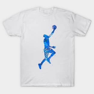 Blue Basketball player T-Shirt